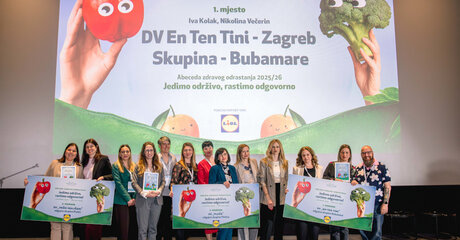 Više od 3.000 djece u 150 odgojnih skupina sudjelovalo u projektu Lidla Hrvatska i Mliječnog Zuba - Jedimo održivo, rastimo odgovorno